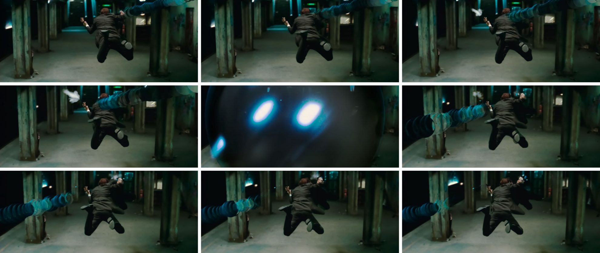 Standbildserie aus "The Matrix"